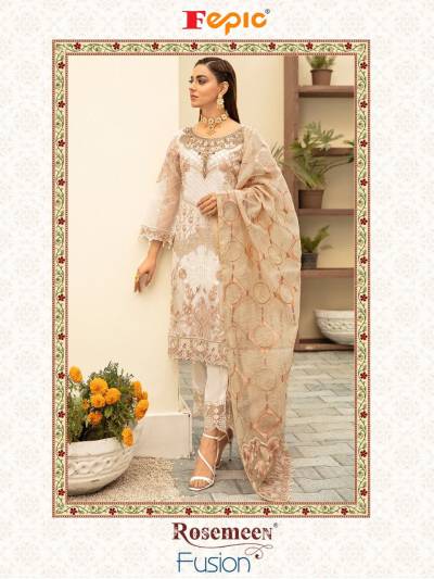Rosemeen Fusion By Fepic Designer Embroidered Pakistani Salwar Kameez Collection
